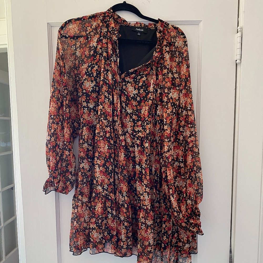 AAKAA Floral Boho Dress, Size L